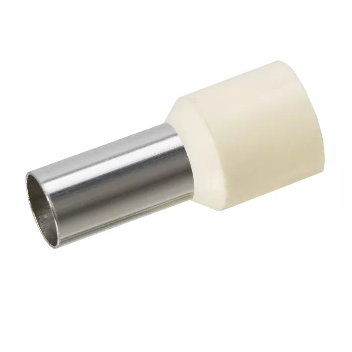 Varf terminal cablu de 16 mm alb