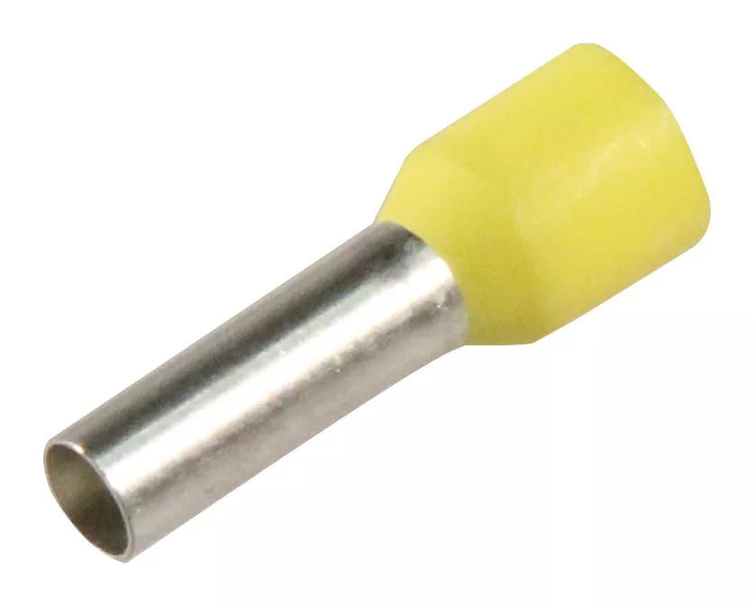 Varf terminal cablu de 6 mm galben