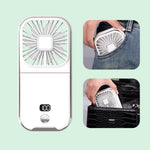 Ventilator Portabil Flippy, 3 in 1, de Mana, de Gat, de Birou, 16.7 x 8 x 1.9 cm, 3 Trepte de Viteza, Incarcare USB,