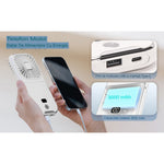 Ventilator Portabil Flippy, 3 in 1, de Mana, de Gat, de Birou, 16.7 x 8 x 1.9 cm, 3 Trepte de Viteza, Incarcare USB,
