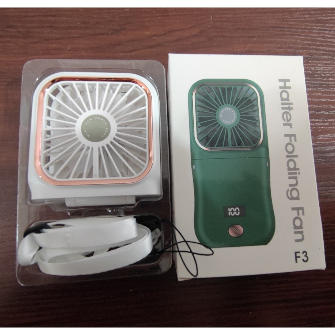 Ventilator Portabil Flippy, 3 in 1, de Mana, de Gat, de Birou, 16.7 x 8 x 1.9 cm, 3 Trepte de Viteza, Incarcare USB,