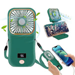 Ventilator Portabil Flippy, 3 in 1, de Mana, de Gat, de Birou, 16.7 x 8 x 1.9 cm, 3 Trepte de Viteza, Incarcare USB,