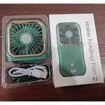 Ventilator Portabil Flippy, 3 in 1, de Mana, de Gat, de Birou, 16.7 x 8 x 1.9 cm, 3 Trepte de Viteza, Incarcare USB,