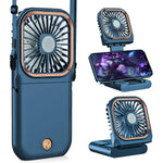 Ventilator Portabil Flippy, 3 in 1, de Mana, de Gat, de Birou, 16.7 x 8 x 1.9 cm, 3 Trepte de Viteza, Incarcare USB,