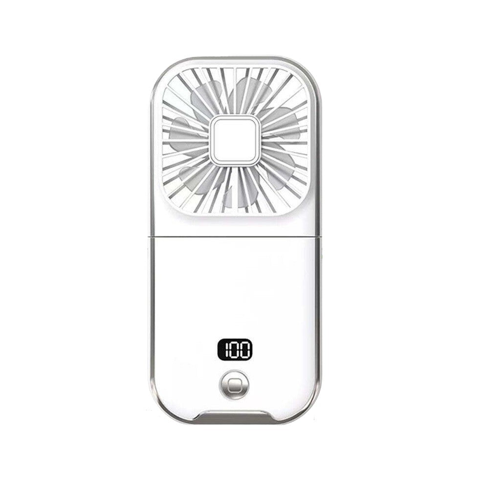 Ventilator Portabil Flippy, 3 in 1, de Mana, de Gat, de Birou, 16.7 x 8 x 1.9 cm, 3 Trepte de Viteza, Incarcare USB,