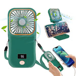 Ventilator Portabil Flippy, 3 in 1, de Mana, de Gat, de Birou, 16.7 x 8 x 1.9 cm, 3 Trepte de Viteza, Incarcare USB,
