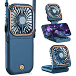 Ventilator Portabil Flippy, 3 in 1, de Mana, de Gat, de Birou, 16.7 x 8 x 1.9 cm, 3 Trepte de Viteza, Incarcare USB,
