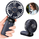 Ventilator Ultra Portabil cu Aromaterapie, Flippy, 3 in 1, de Mana, de Birou, de Gat, 5 Trepte de Viteza, Incarcare