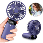 Ventilator Ultra Portabil cu Aromaterapie, Flippy, 3 in 1, de Mana, de Birou, de Gat, 5 Trepte de Viteza, Incarcare