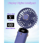 Ventilator Ultra Portabil cu Aromaterapie, Flippy, 3 in 1, de Mana, de Birou, de Gat, 5 Trepte de Viteza, Incarcare
