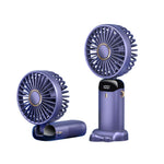Ventilator Ultra Portabil cu Aromaterapie, Flippy, 3 in 1, de Mana, de Birou, de Gat, 5 Trepte de Viteza, Incarcare