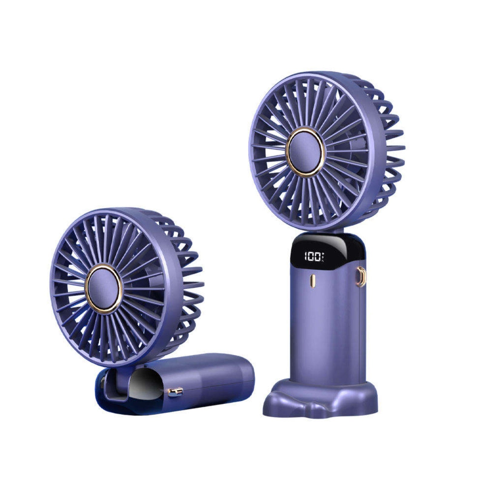 Ventilator Ultra Portabil cu Aromaterapie, Flippy, 3 in 1, de Mana, de Birou, de Gat, 5 Trepte de Viteza, Incarcare