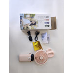 Ventilator Ultra Portabil cu Aromaterapie, Flippy, 3 in 1, de Mana, de Birou, de Gat, 5 Trepte de Viteza, Incarcare