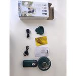 Ventilator Ultra Portabil cu Aromaterapie, Flippy, 3 in 1, de Mana, de Birou, de Gat, 5 Trepte de Viteza, Incarcare