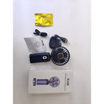 Ventilator Ultra Portabil cu Aromaterapie, Flippy, 3 in 1, de Mana, de Birou, de Gat, 5 Trepte de Viteza, Incarcare