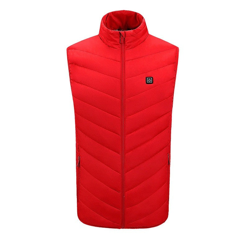 Vesta cu Incalzire, Flippy, Unisex, 2 Zone de Incalzire, Umplutura Bumbac, 3 Trepte de Temperatura, Incarcare USB,