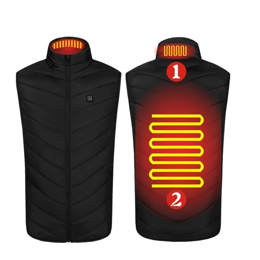 Vesta Inteligenta Incalzita, Flippy, Unisex, 2 Zone de Incalzire, Umplutura Bumbac, 3 Trepte de Temperatura, Incarcare