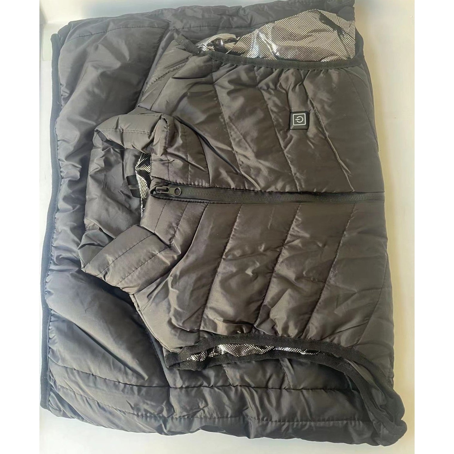 Vesta Inteligenta Incalzita, Flippy, Unisex, 2 Zone de Incalzire, Umplutura Bumbac, 3 Trepte de Temperatura, Incarcare
