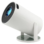 Video Proiector Portabil cilindric HY300PRO, Flippy, Inteligent, Full HD 1080 x 1280, Wireless, Compatibil cu