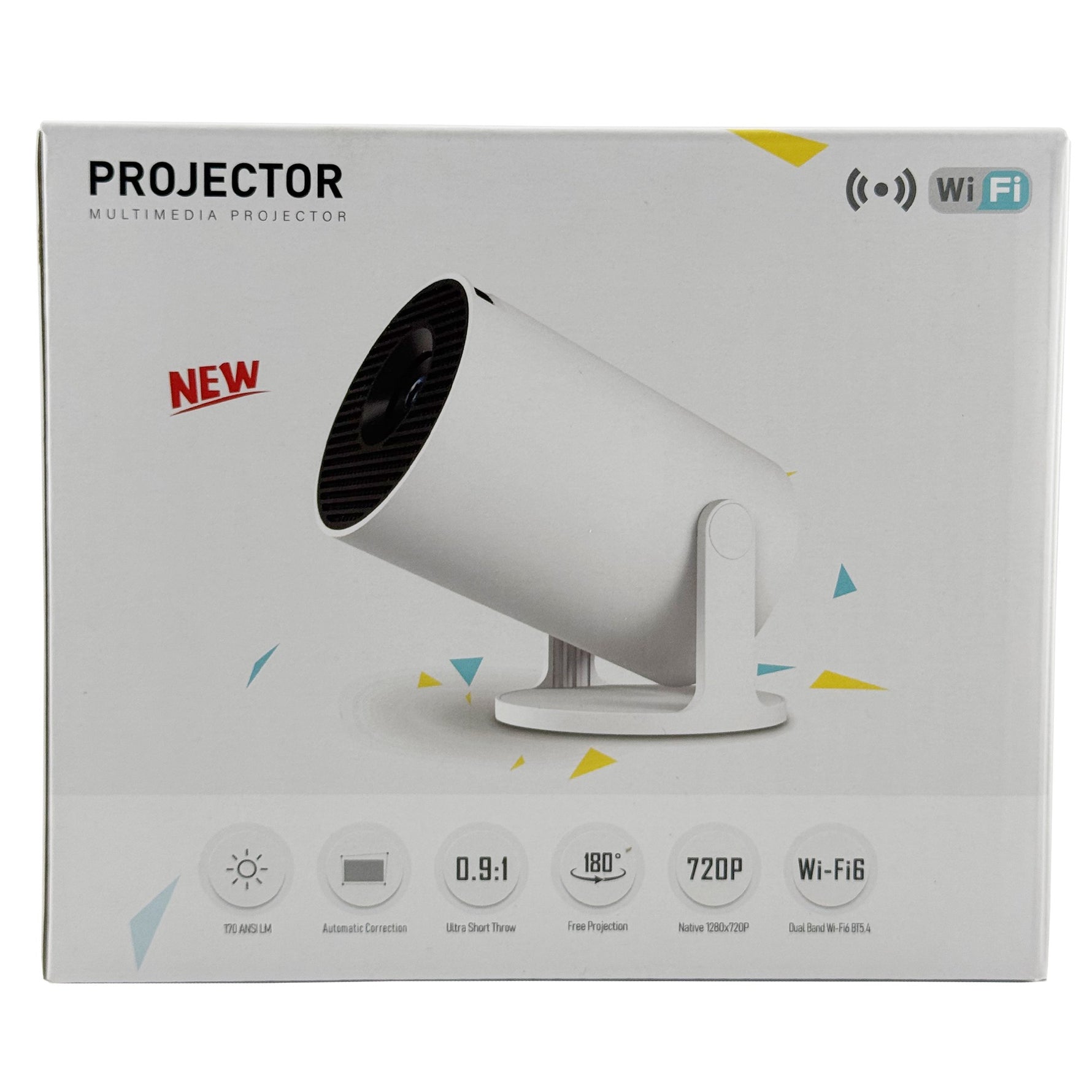 Video Proiector Portabil cilindric HY300PRO+, Flippy, Inteligent, ULTRA HD 1920 x 1080, Wireless, Compatibil cu
