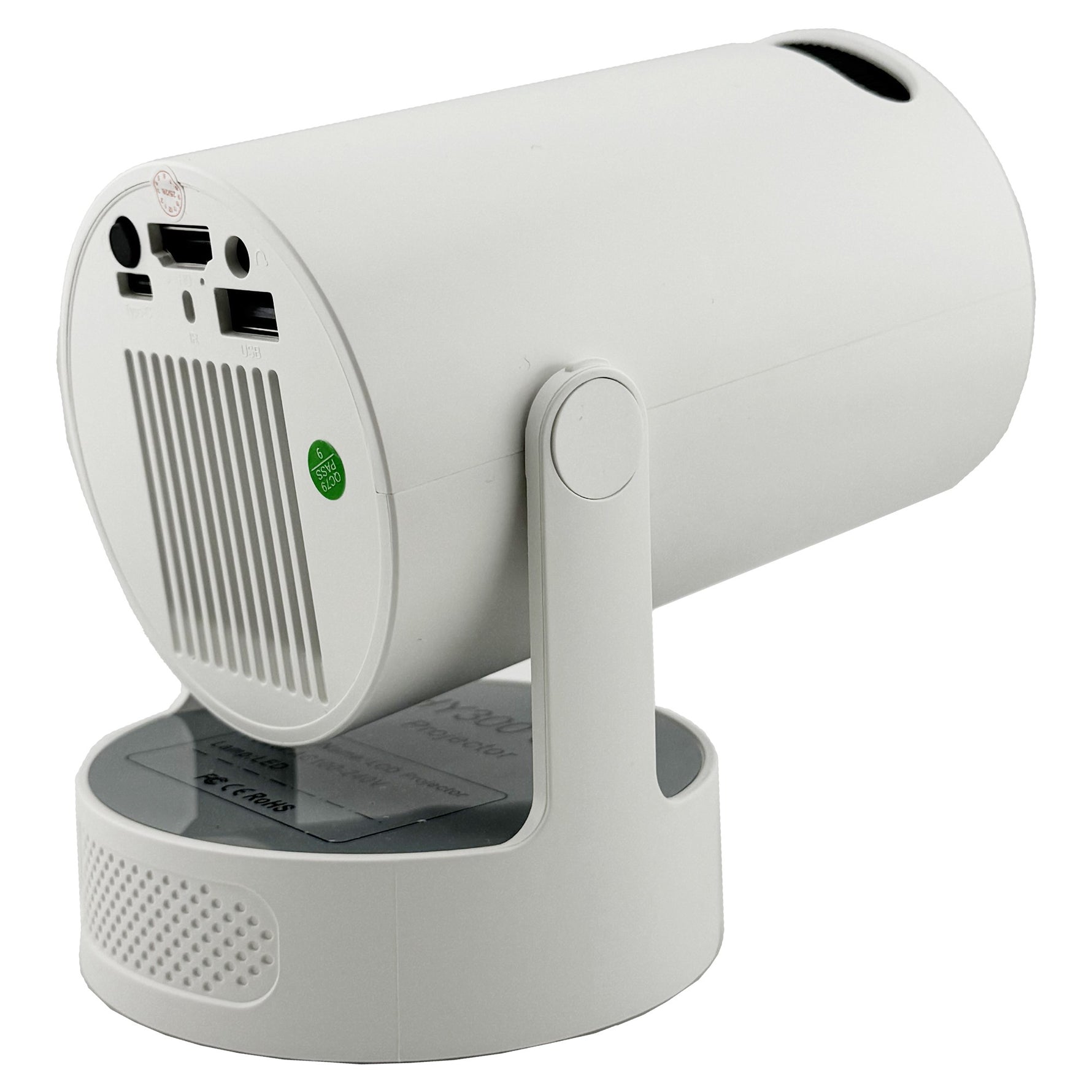 Video Proiector Portabil cilindric HY300ULTRA, Flippy, Inteligent, ULTRA HD 4K 1920 x 1080, Wireless, Compatibil cu