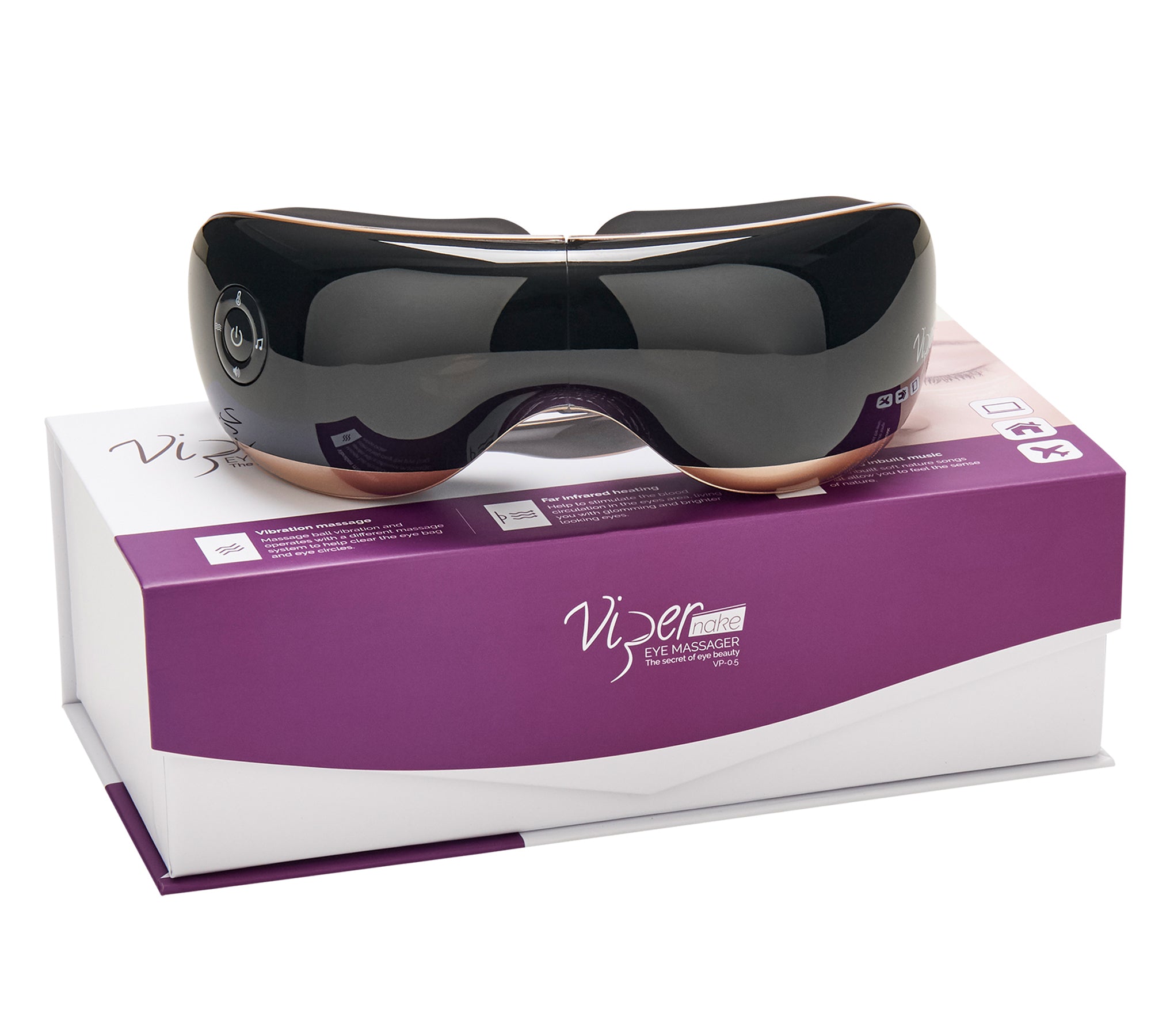 ViperPharm, Vipernake, Wireless, Masajere, Pentru ochi, Vp-0.5, Negru, Unisex, Adult