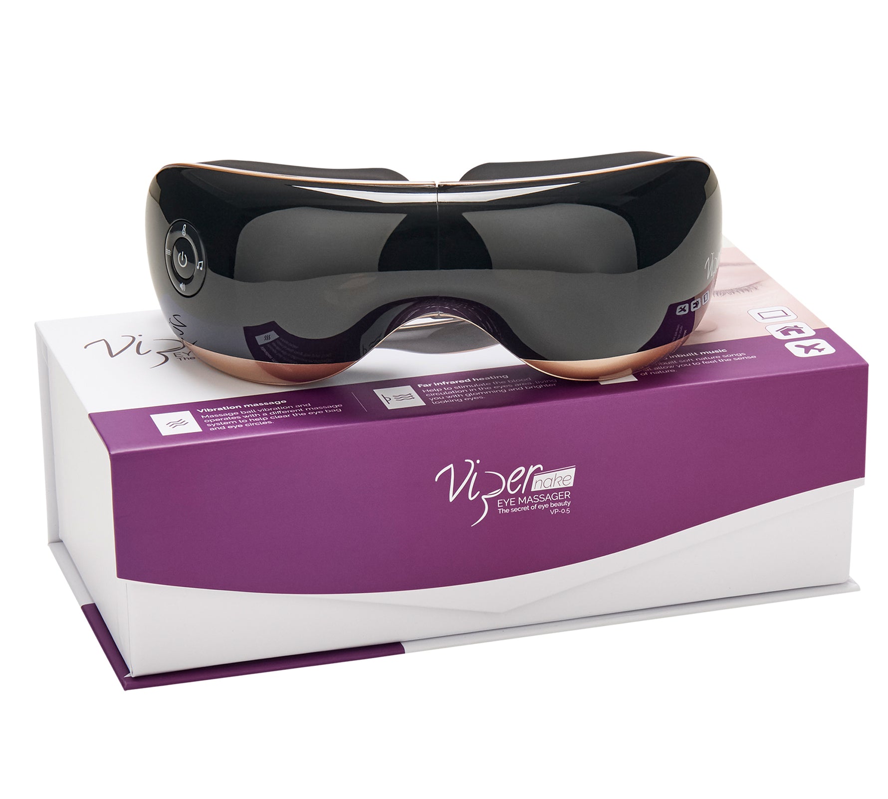 ViperPharm, Vipernake, Wireless, Masajere, Pentru ochi, Vp-0.5, Negru, Unisex, Adult