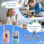 Set Walkie Talkie WiFi pentru Copii, Flippy, Set 2 Statii, Apeluri Video, cu Ecran de 2", Efecte Voce, Reincarcabile,