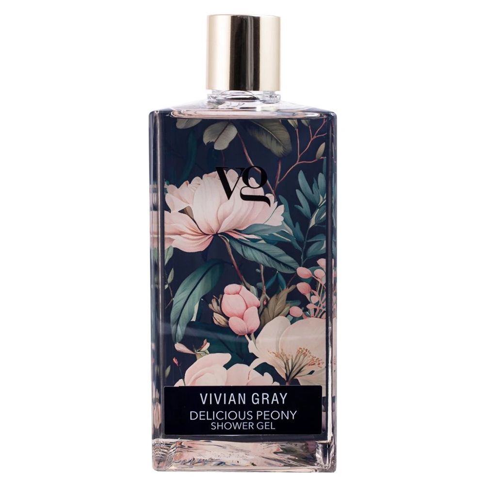 Vivian Gray, Delicious Peony, Curățare și hidratare, Gel de duș, Pentru toate tipurile de piele, 350 ml