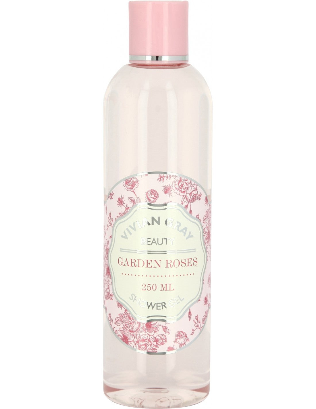 Vivian Gray, Naturals, Trandafiri de grădină, Gel de duș, Pentru toate tipurile de piele, 250 ml