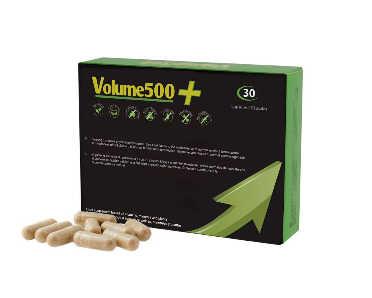 Volume500, Volume500, Improve Sperm Quality & Quantity, Capsule, 30 de capsule