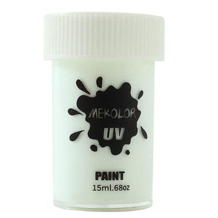 Vopsea pentru Fata si Corp, Flippy, cu Pigment Fosforescent UV, 15 ml, Alb