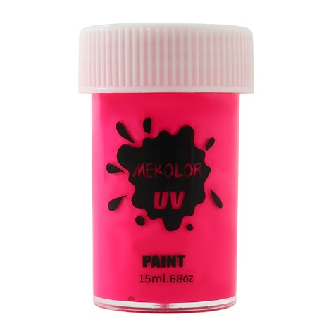 Vopsea pentru Fata si Corp, Flippy, cu Pigment Fosforescent UV, 15 ml, Roz