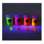 Vopsea pentru Fata si Corp, Flippy, cu Pigment Fosforescent UV, 15 ml, Mov