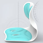 Suport pentru Scaun, Flippy, pentru Corectarea Posturii, Portabil, Ergonomic, Ameliorare Durere, Respirabil, 32x29x28