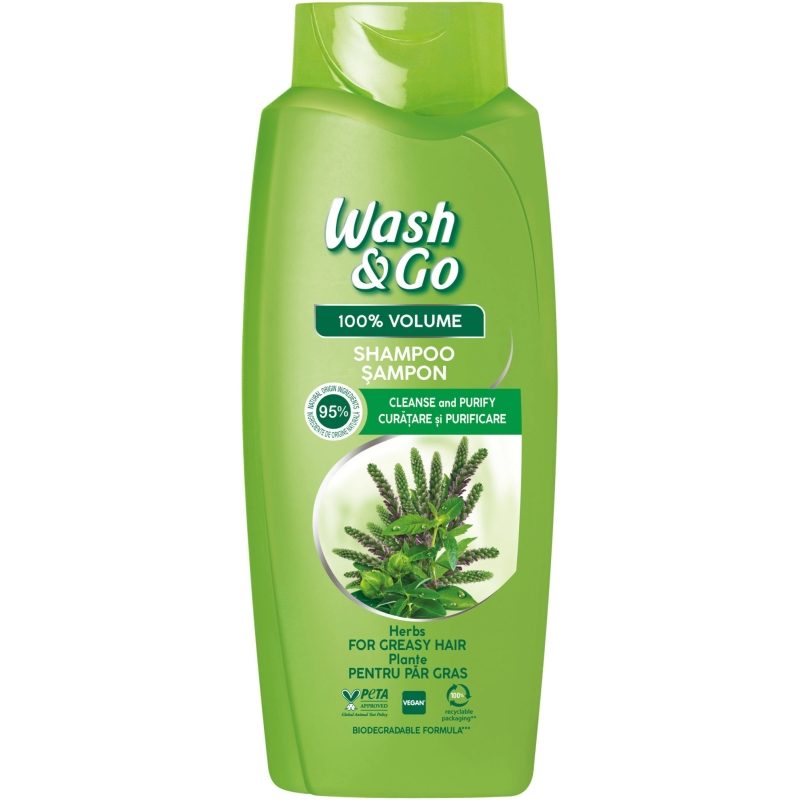Sampon, WASH&GO, Herbs, 675 ml