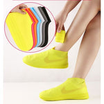 Husa Incaltaminte, Flippy, Impermeabila, Antiderapanta, din Latex, 13 x 13 x 2 cm, Marime M 34-40 cm, Alb