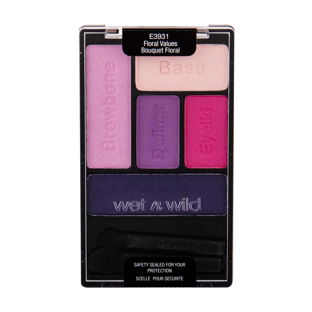 Wet n Wild, Color Icon, Paletă de farduri de ochi, E3931, Valori florale, 5 nuanțe, 6 g - Olmarkt