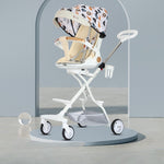 Carucior Sport Flippy 3in1, 6-36 Luni, Reversibil, Pliabil, Tavita pentru Masa, Pozitie de Somn, Centura de Siguranta,