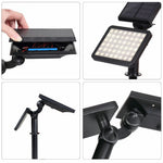 Lampa solara pentru terasa/gradina 48 de LED-uri Flippy, cu 2 moduri de fixare, senzor de lumina, IP44, material ABS,