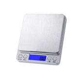 Mini Cantar Electronic, Flippy, pentru Alimente/Bijuterii, max 3 Kg, 2 x AA, 12.7 x 10.6 x 1.9 cm, Gri
