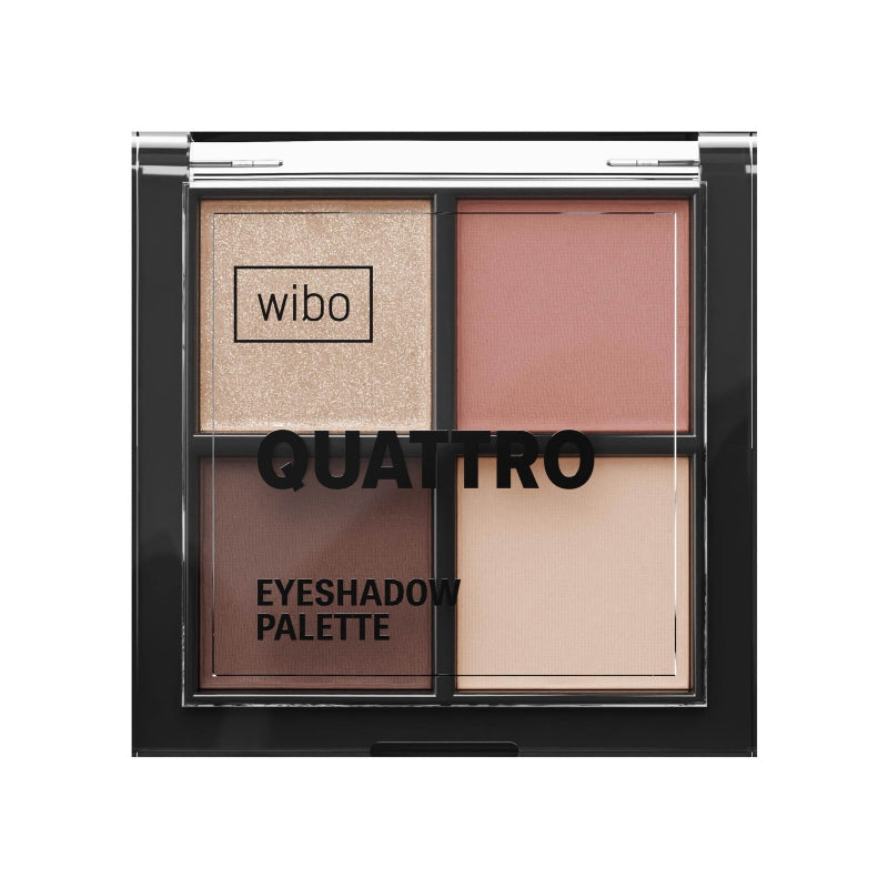 Wibo, Quattro, Paletă de farduri de ochi, 01, 4 nuanțe, 6 g