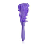 Perie Flexibila, Flippy, pentru Descurcat Par Cret/Umed si Uscat, 8 Brate Mobile, din TPE, 24.5 x 4.5 x 2 cm, Mov