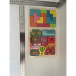 Puzzle Montessori din Lemn pentru Copii, Flippy, Tip Tetris 2in1, +3 Ani, cu Masini Colorate 3D, Educativ, Intuitiv,