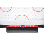 Masa Air Hockey Graffiti fara Picioare, Flippy, Lemn, 2 Pucuri, Tabela Scor, 2 Impingatoare, 57x31x9.5 cm, Maro