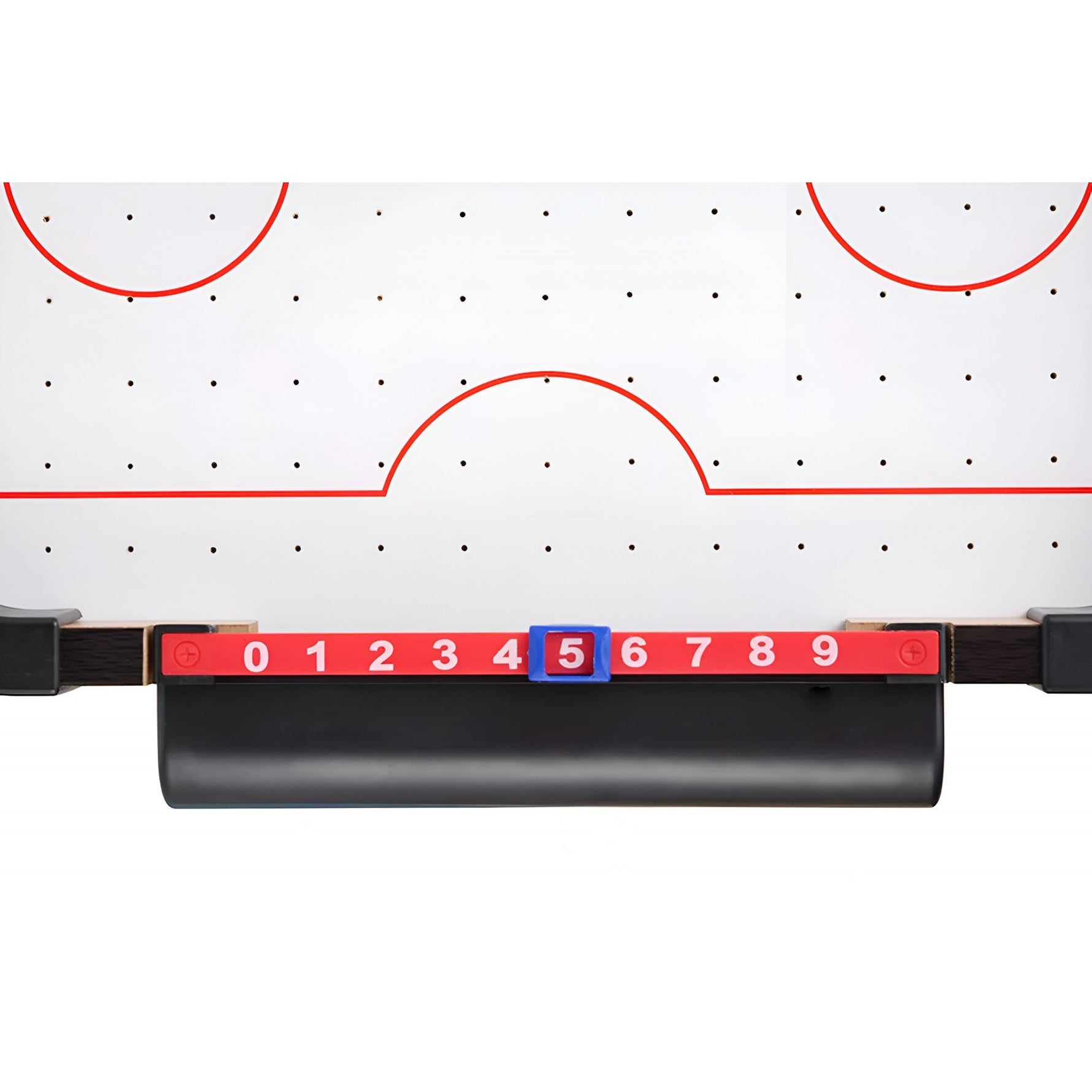Masa Air Hockey Graffiti fara Picioare, Flippy, Lemn, 2 Pucuri, Tabela Scor, 2 Impingatoare, 57x31x9.5 cm, Maro