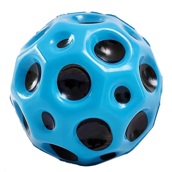 Minge Saltareata Hiperelastica, Flippy, Space Moon Ball foarte Elastica, Antistress pentru Copii, Diametru 66 mm,