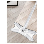 Mop Plat, Flippy, cu Sistem de Stoarcere, 2 Lavete Incluse, Lungime Telescopica 140 cm, Argintiu