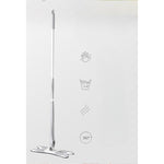 Mop Plat, Flippy, cu Sistem de Stoarcere, 2 Lavete Incluse, Lungime Telescopica 140 cm, Argintiu