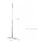 Set Mop Plat + Galeata, Flippy, cu Sistem de Stoargere, Lungime Telescopica 140 cm, Argintiu/Galben